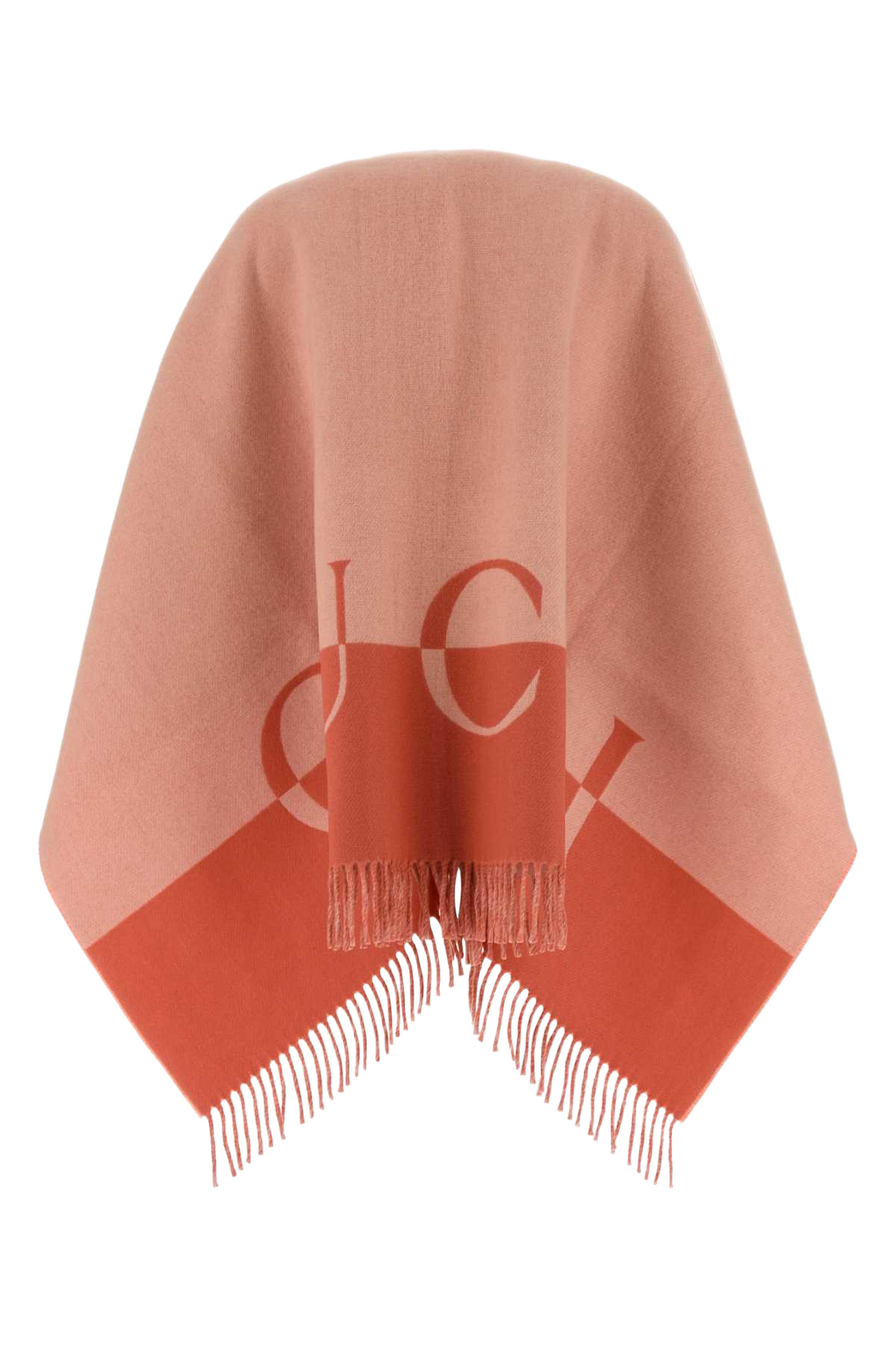 Pink Wool Blend Cape Roseatepink Wool/cachemire Cappotti