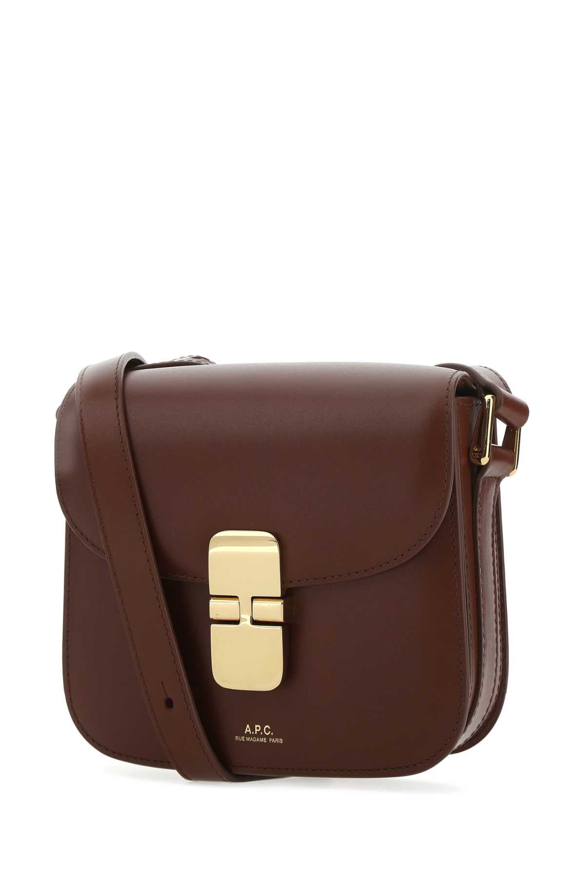 Brown Leather Grace Mini Crossbody Bag Cad Vache Borse A Tracolla