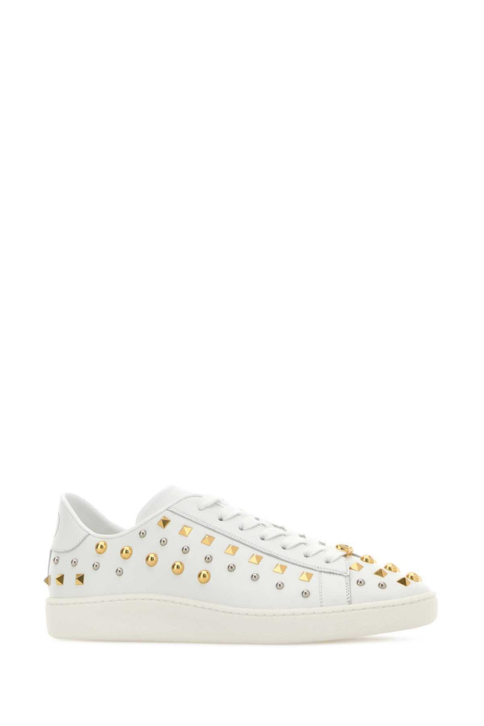 Biancoantbrassantsilvergreenbbia Calf Leather - Bos Taurus Sneaker