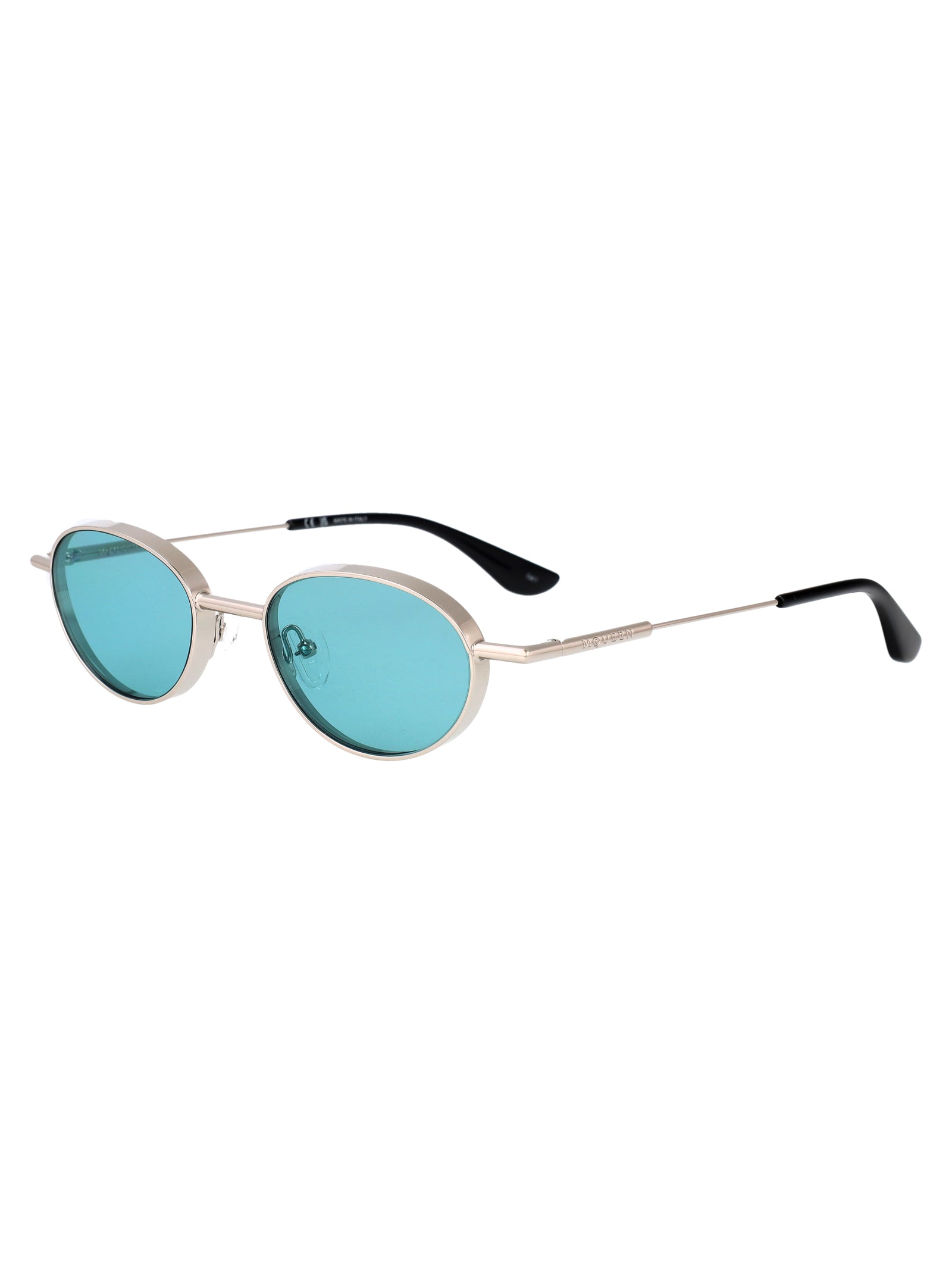 Am0523s 003 Silver-silver-green Metal Sunglasses