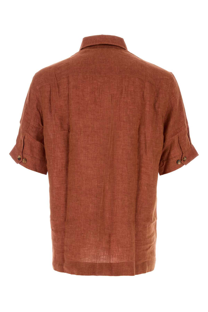 Brick Linen Shirt C036 Exterior: Camicie
