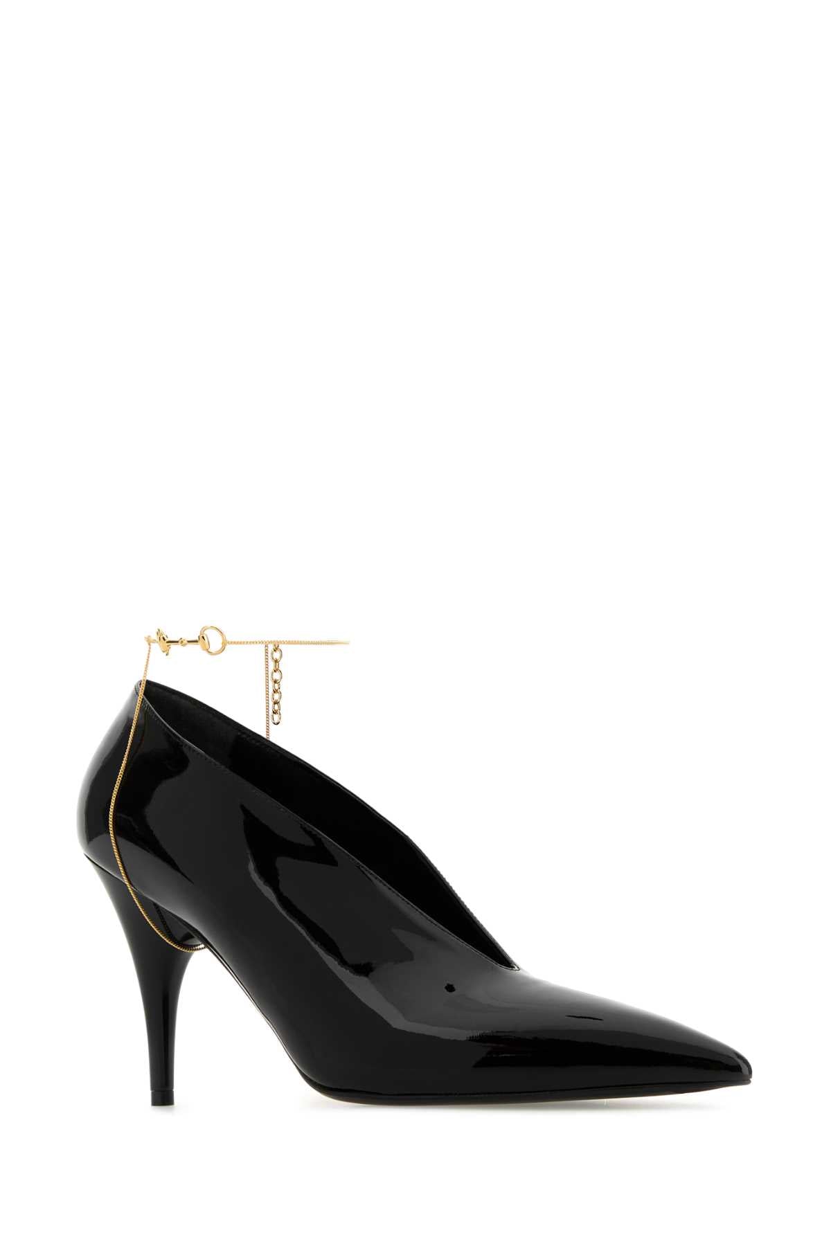 Black Leather Gucci 97 Pumps Nero Scarpe Con Tacco