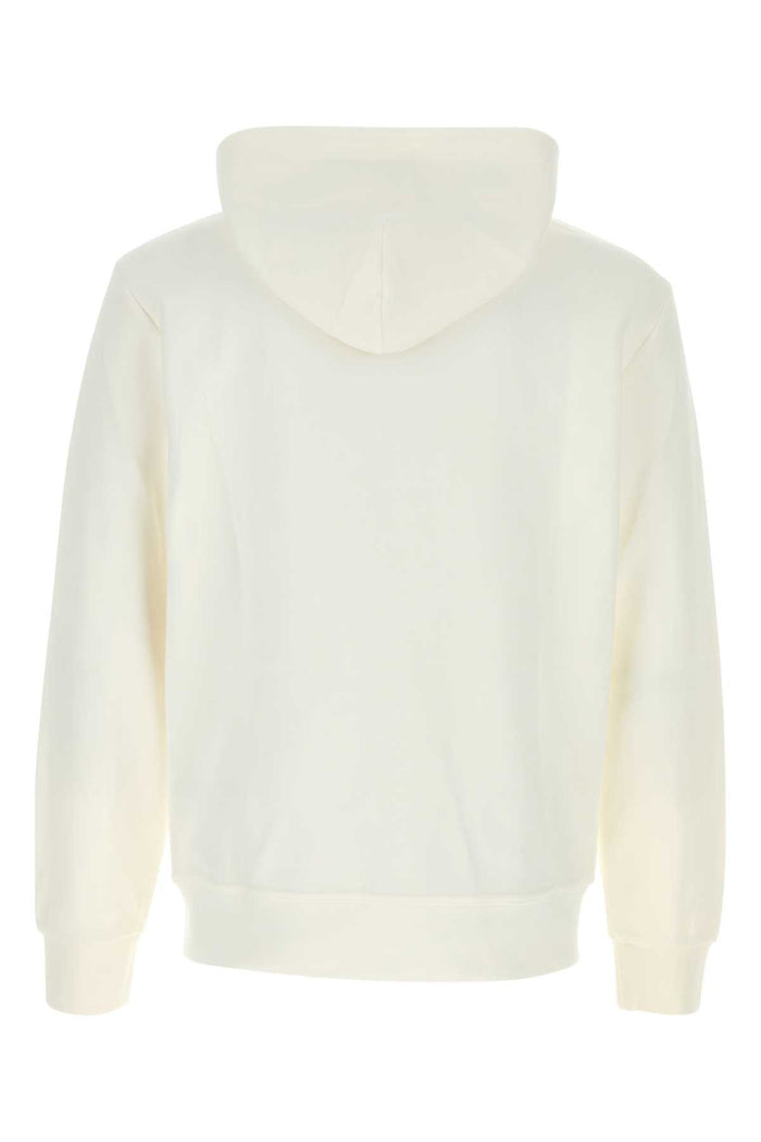 White Cotton Blend Sweatshirt Whitec9760 Exterior: Polyester Felpe