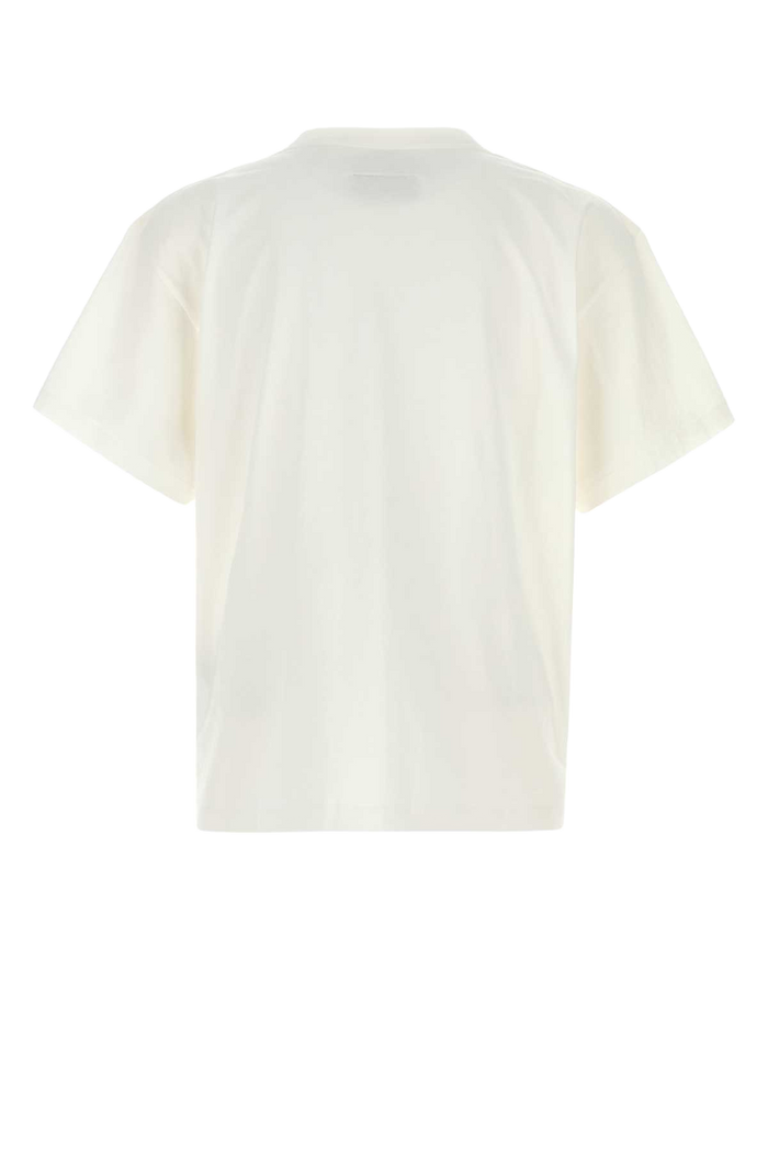 White Cotton T-Shirt Offwhite Cotone