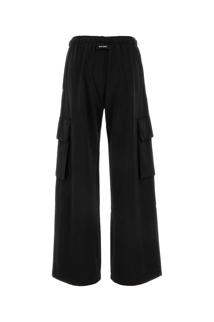Black Cotton Joggers 1010 Exterior: Pantaloni