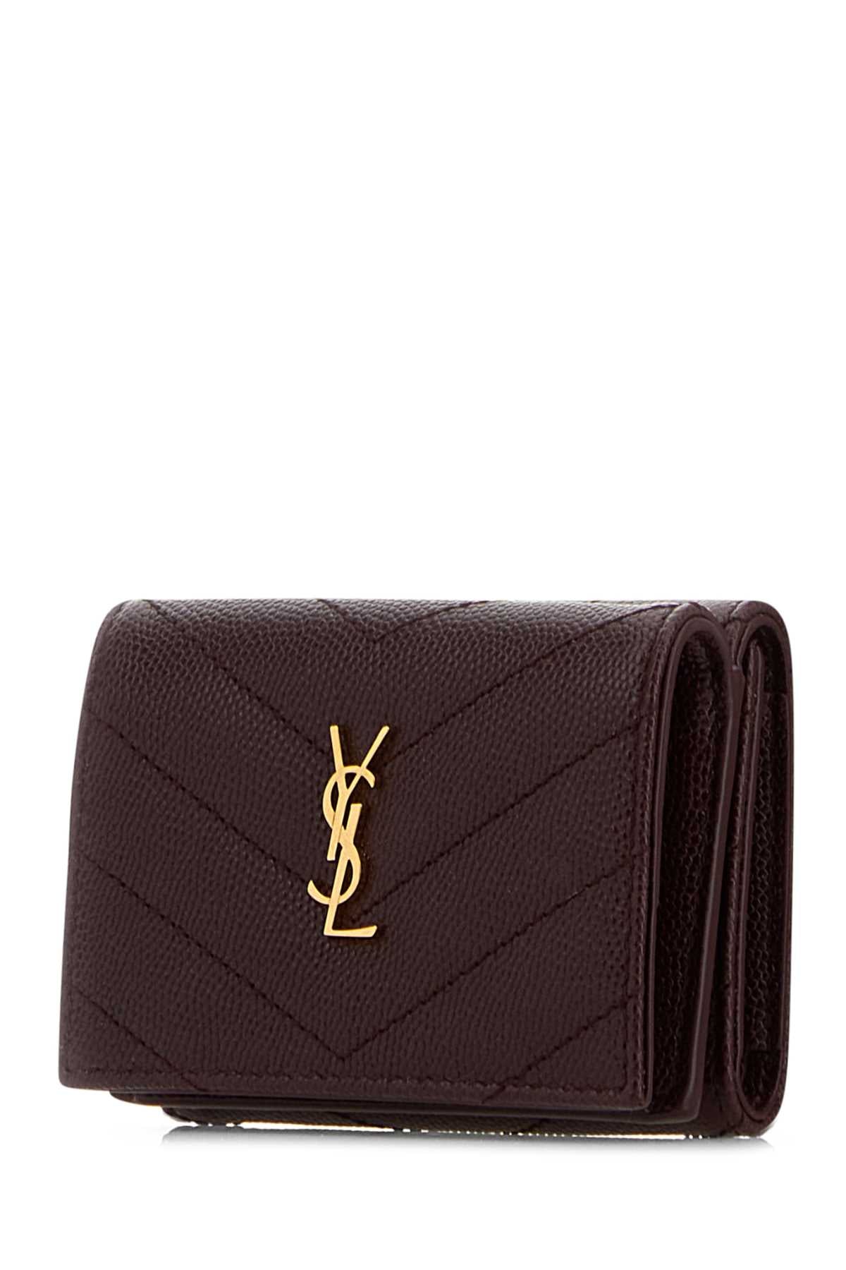 Plum Leather Wallet Hotwine Portafogli