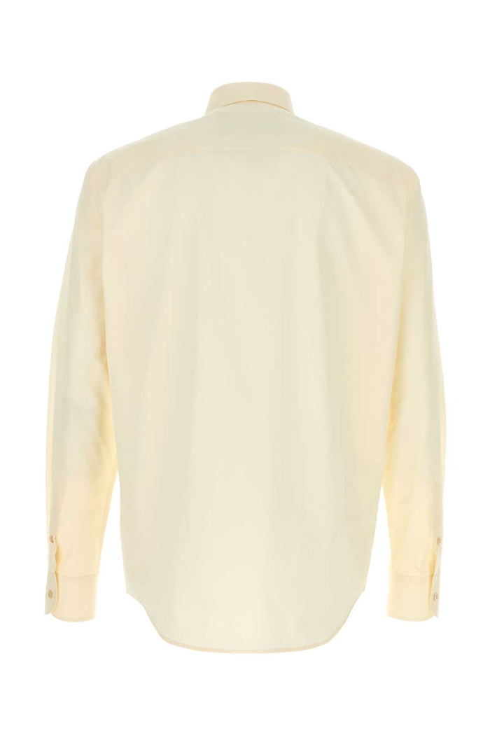 Cream Poplin Shirt Avorio Cotton Camicie
