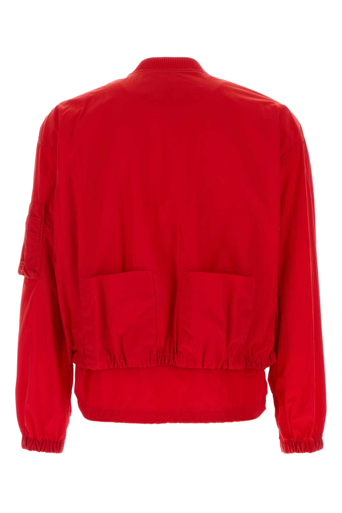 Red Nylon Bomber Jacket Ortensia Exterior: Gonne