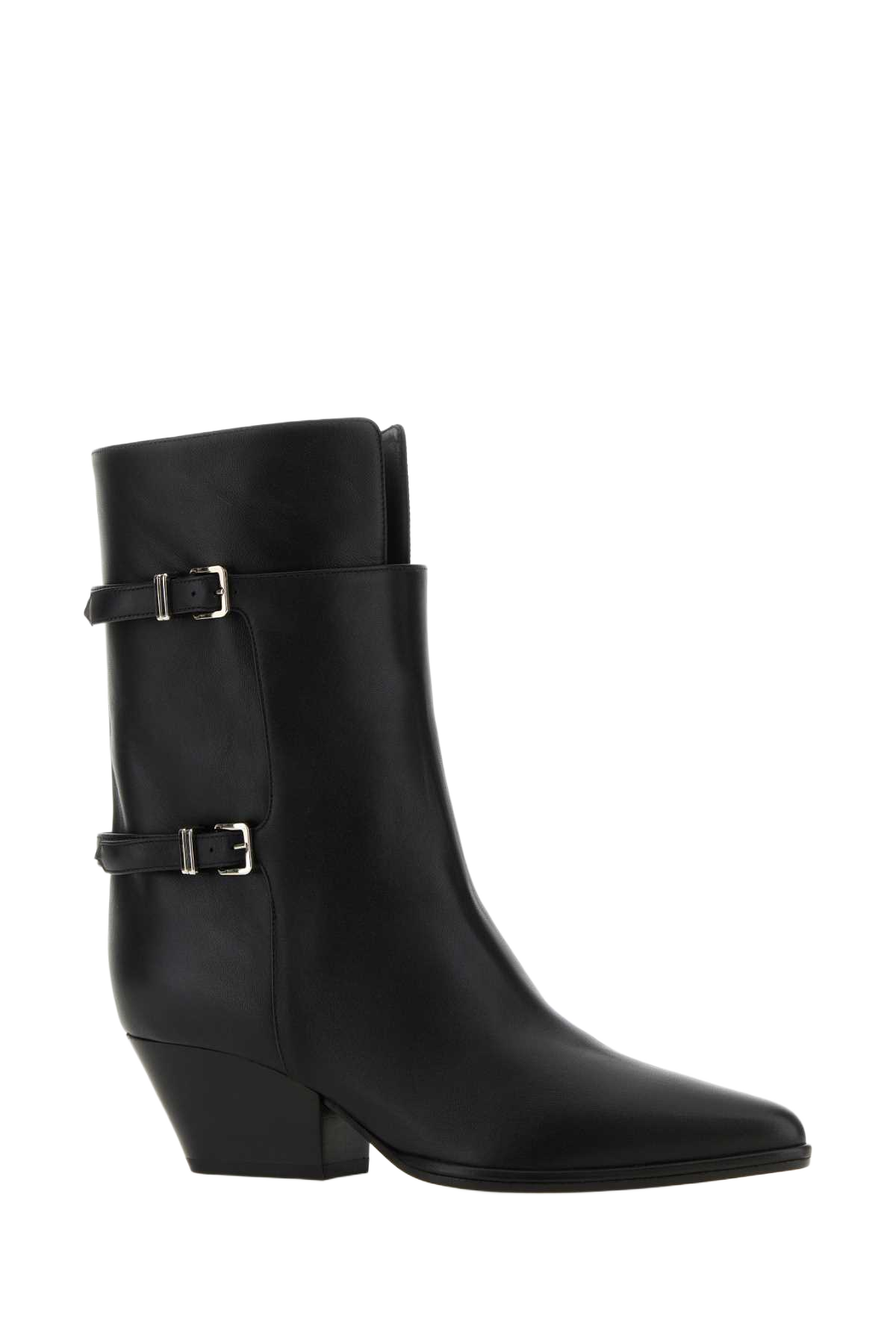 Black Leather Thalestris Ankle Boots 1000 Stivali