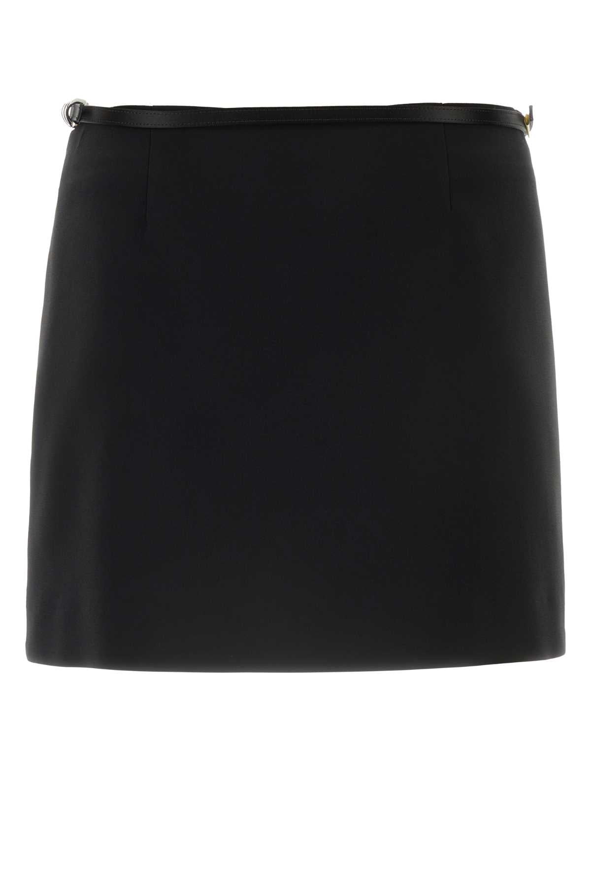 Black Duchesse Mini Skirt Exterior: Silk Lining: Gonne