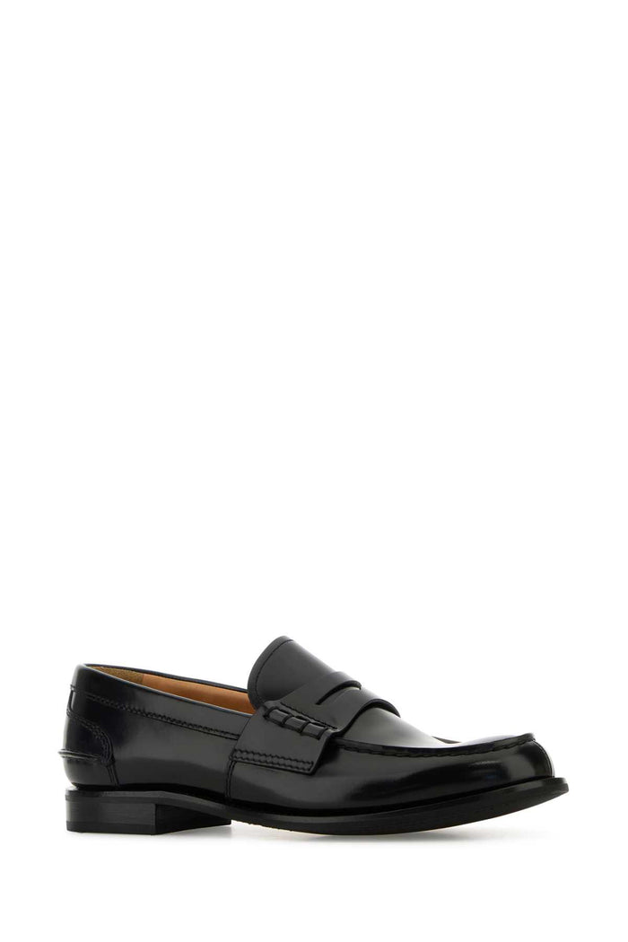 Black Leather Pembley Loafers F0aab Vitello Mocassini