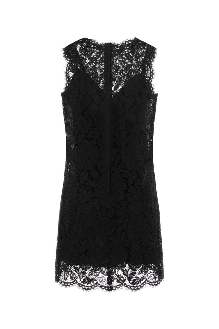 Black Lace Dress Nero Abiti