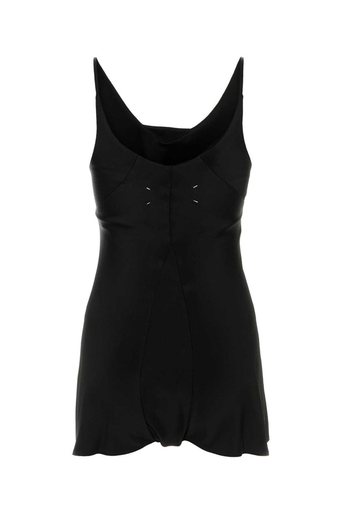 Black Satin Jumpsuit Exterior: Viscose Acetate Tute