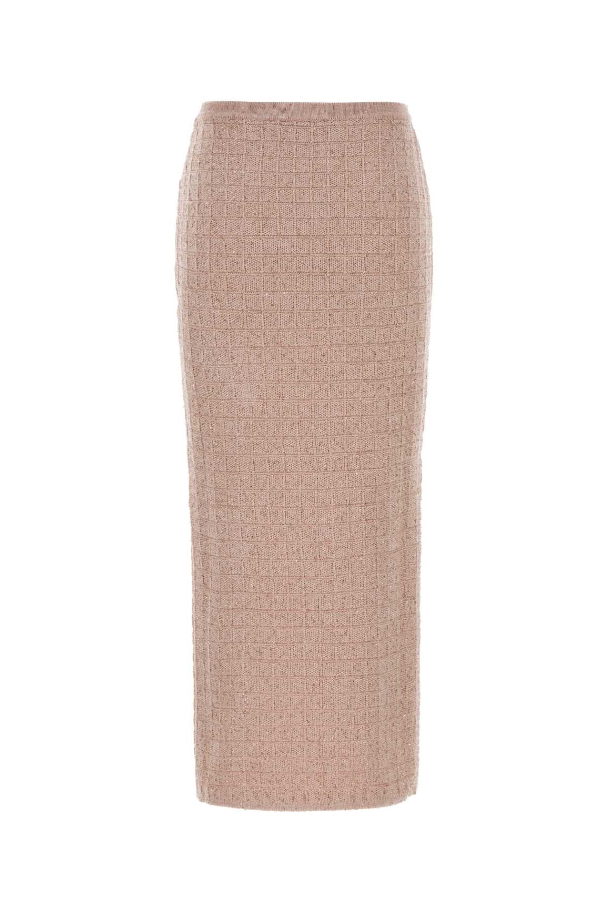 Pink Boucle Skirt Gonne