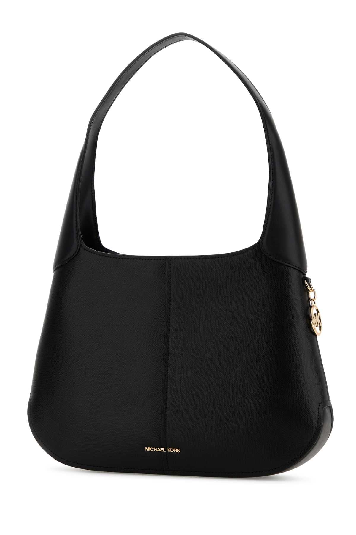 Black Leather Alice Shoulder Bag Cow Borse A Mano
