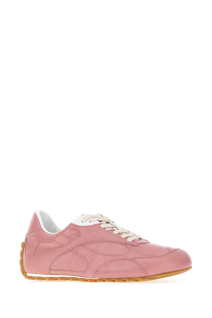 Pink Leather Orbit Flash Sneakers Camelia