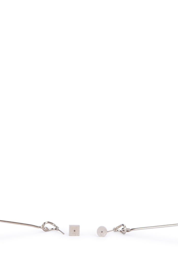 Les Grandes Boucles Nodo Silverbrown Principal:wood Brass Orecchini