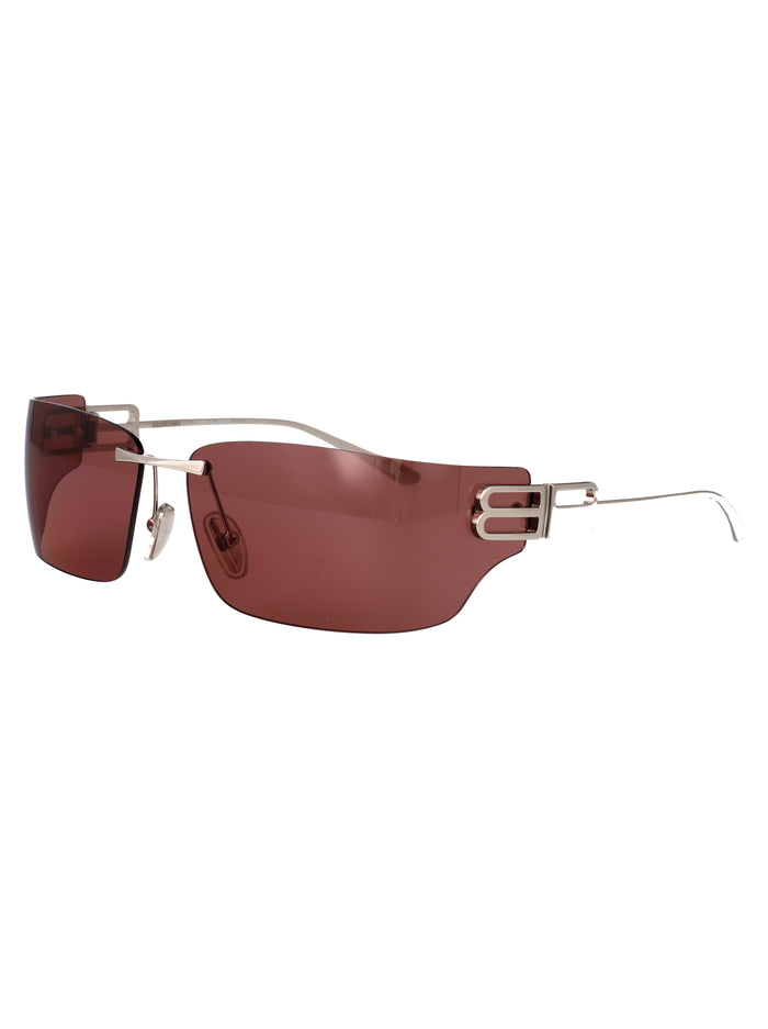 Bb0485sa Silver-silver-red Metal Sunglasses