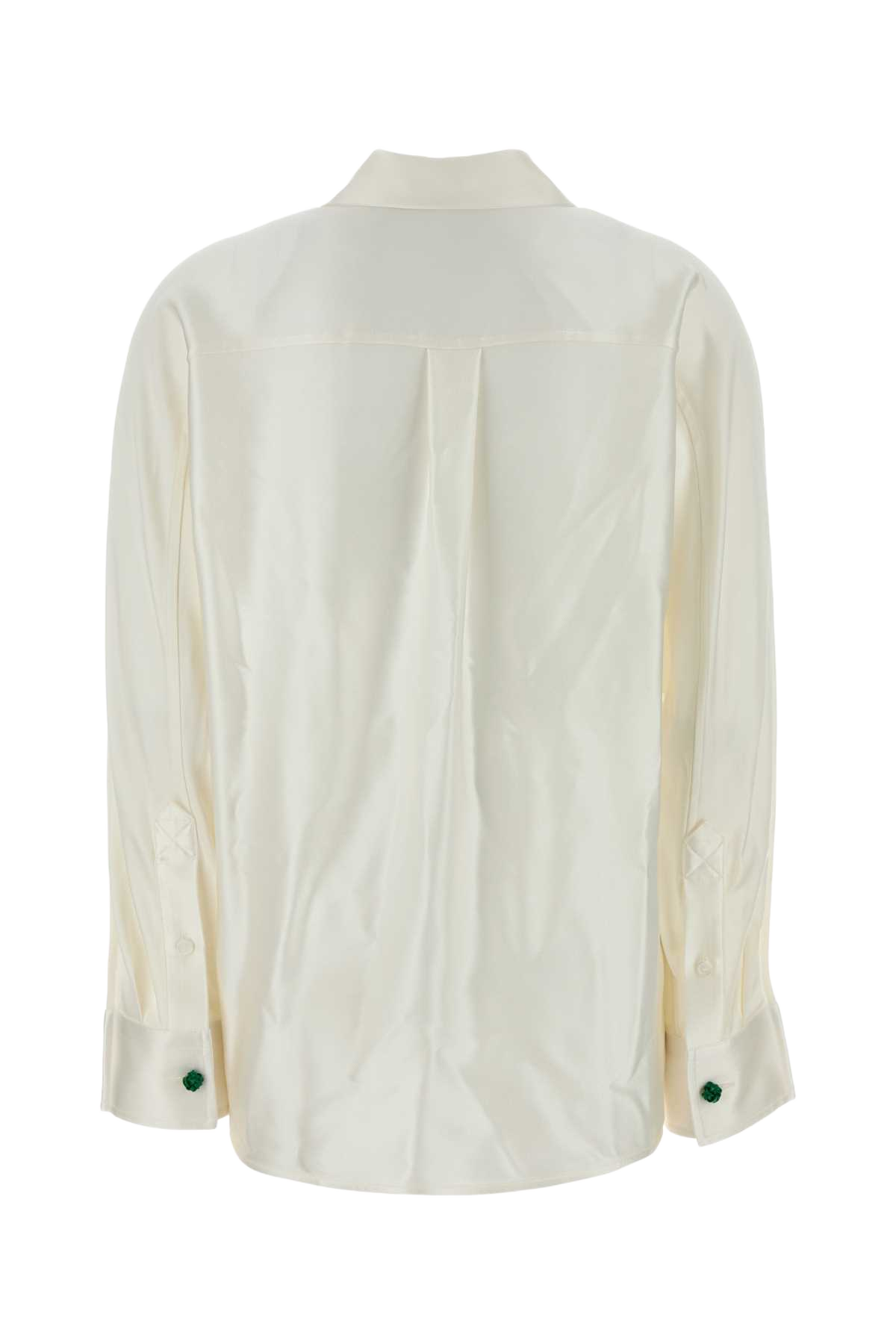 Ivory Silk Shirt Doublechalk Exterior: Camicie