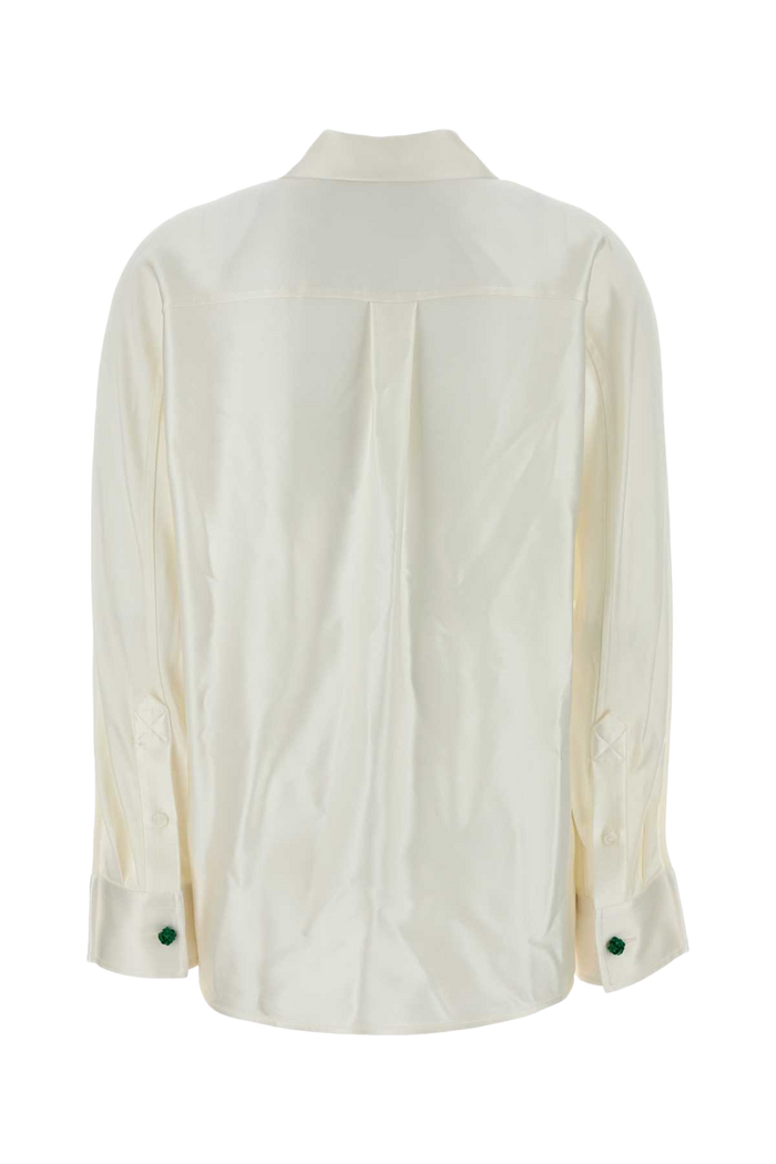 Ivory Silk Shirt Doublechalk Exterior: Camicie