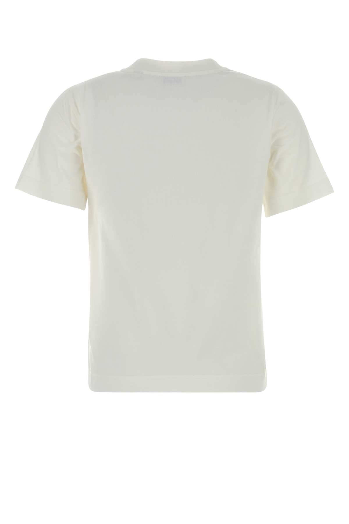 White Cotton T-Shirt Chalk