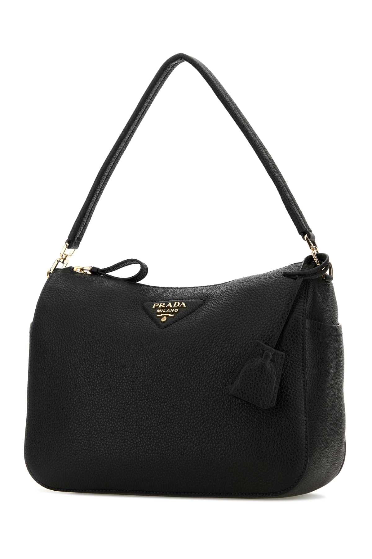 Black Leather Medium Shoulder Bag Nero 1 Borse A Mano