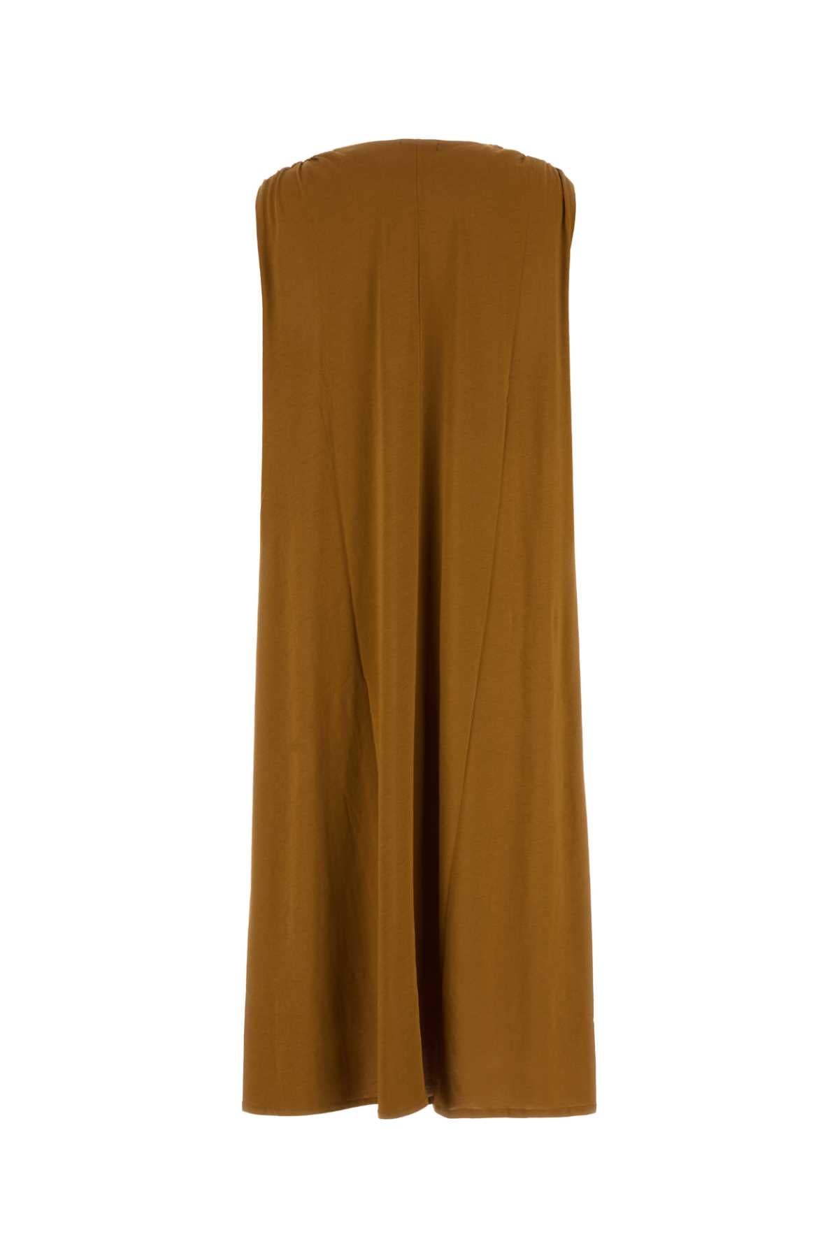 Biscuit Cotton Dress Caramel Exterior: Abiti