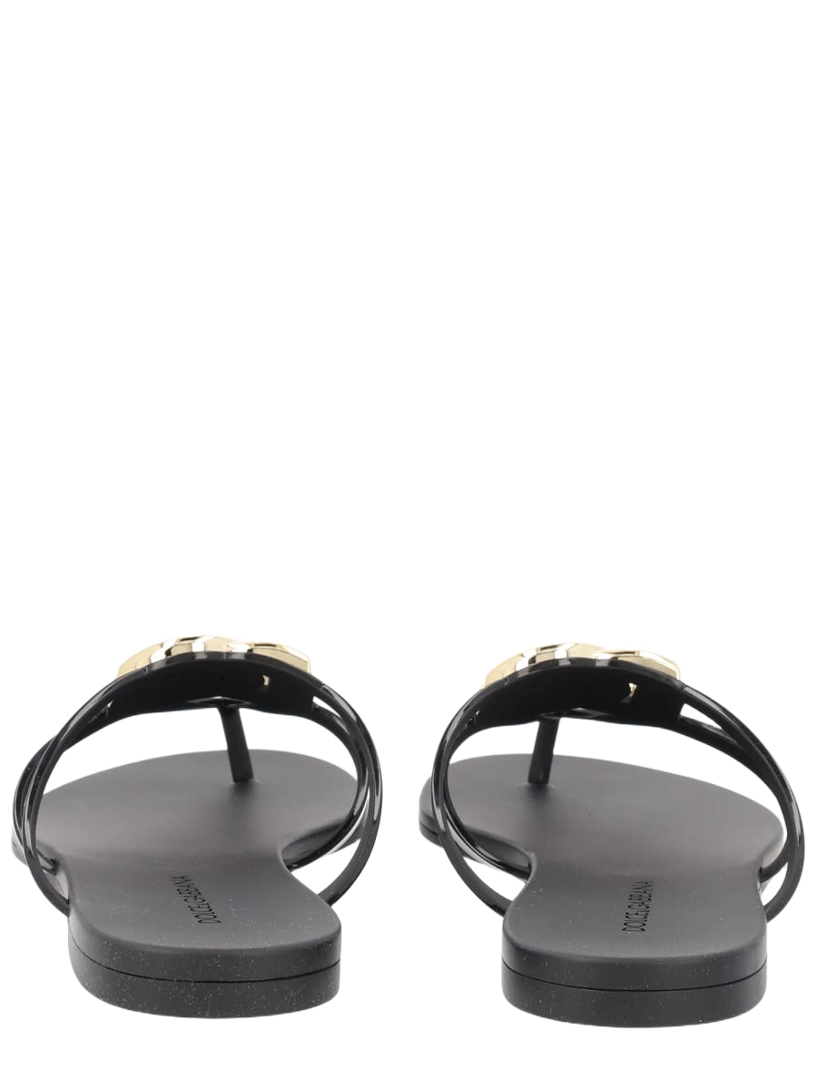 Slide With Logo Black Tpu Sandal