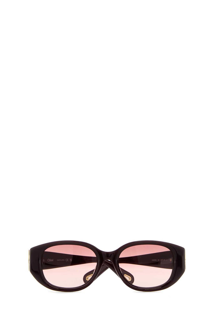 Burgundy Acetate Sunglasses 54 Exterior: Occhiali Da Sole