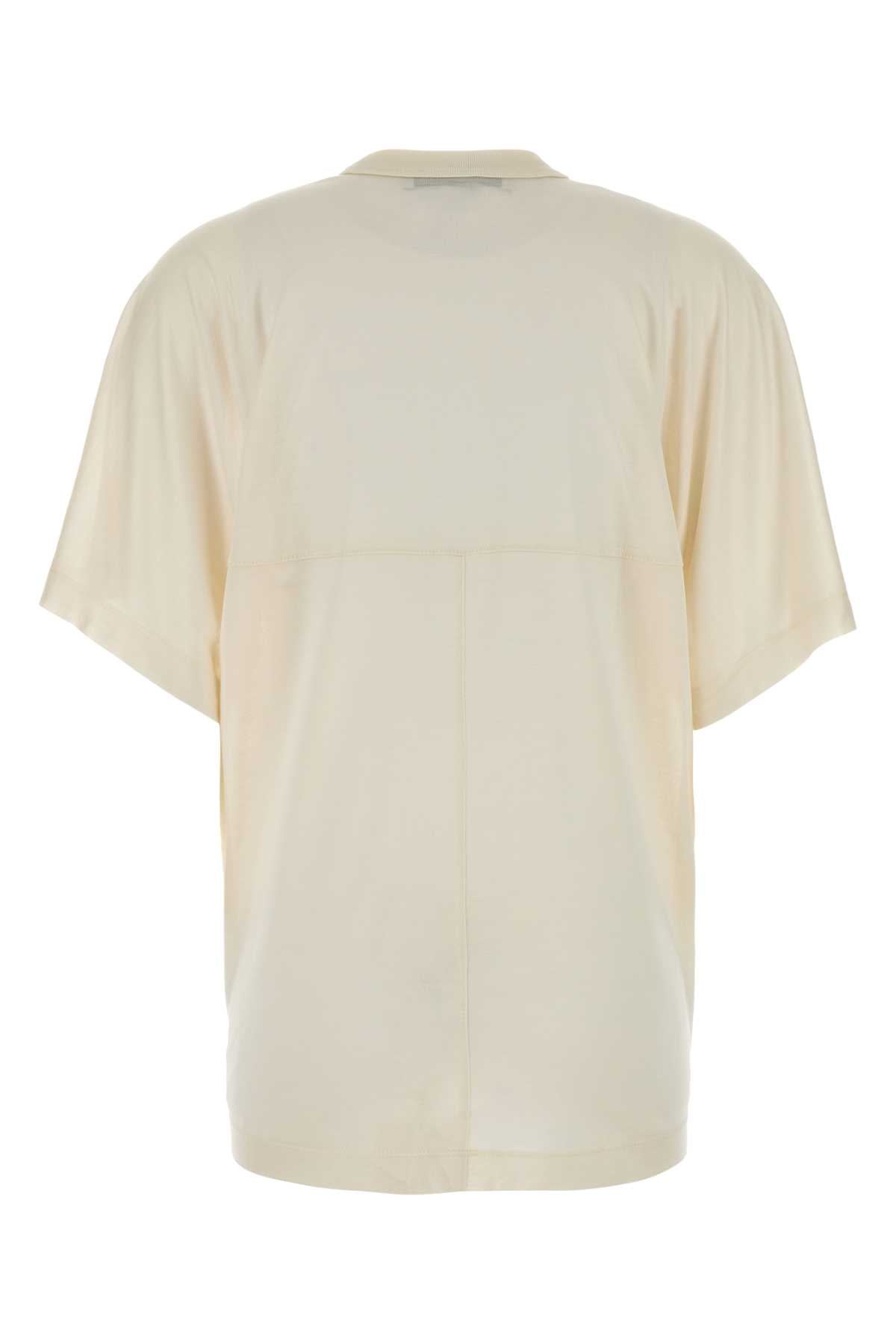 6251k21316 N002 Ecru Exterior: Silk T-shirt