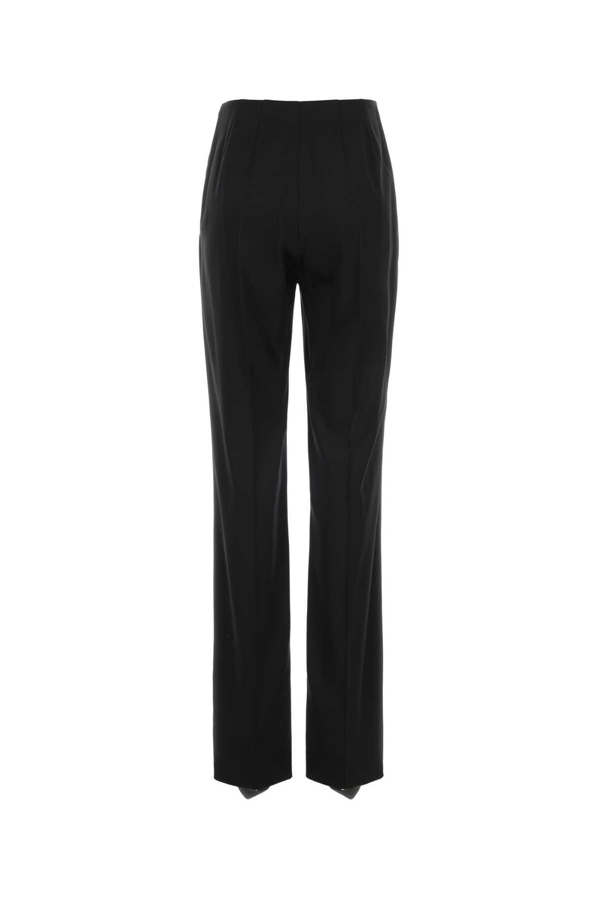 Nero Exterior: Silk Elastane Pantaloni