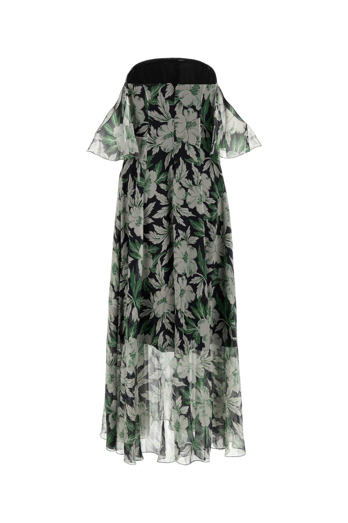 Printed Silk Dress Multicolor Exterior: Lining: Abiti