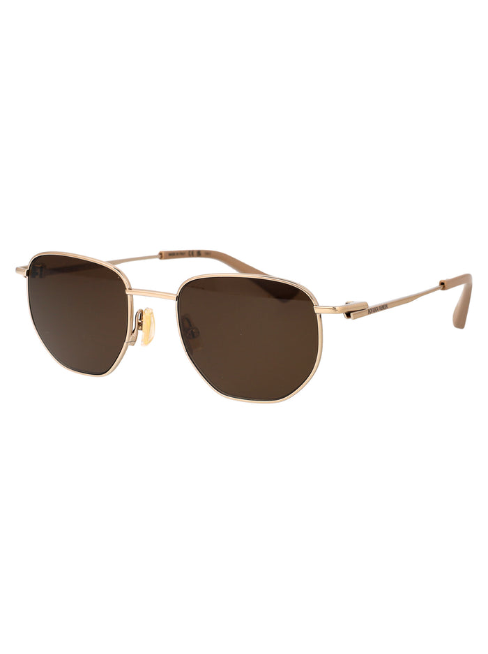 Bv1301s 002 Gold Brown Metal Sunglasses