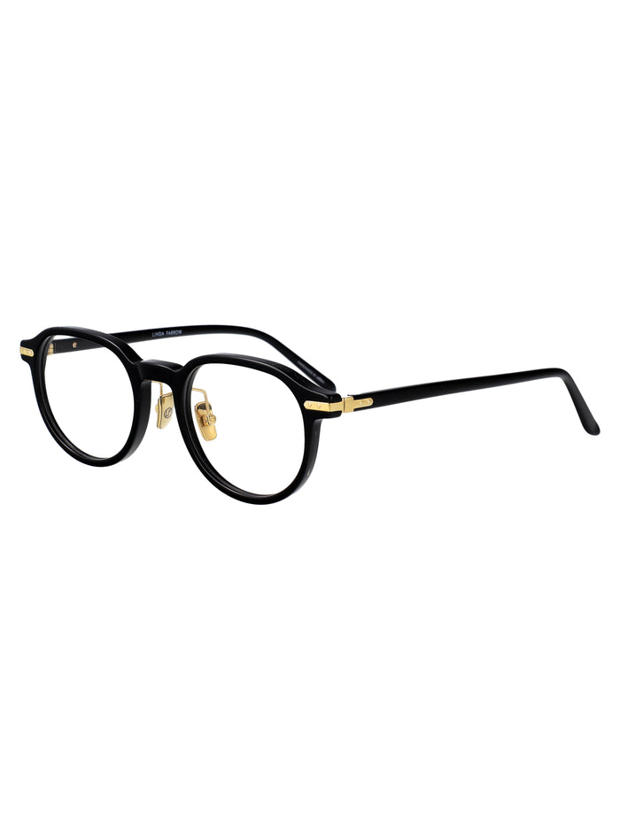 Newel Black/ Yellow Gold Acetate Optical