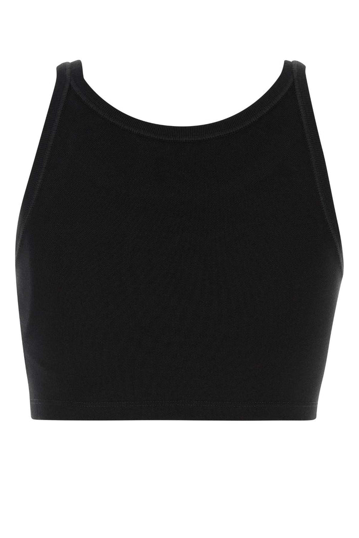 Black Piquet Top 1003 Exterior: Cotton Maglie