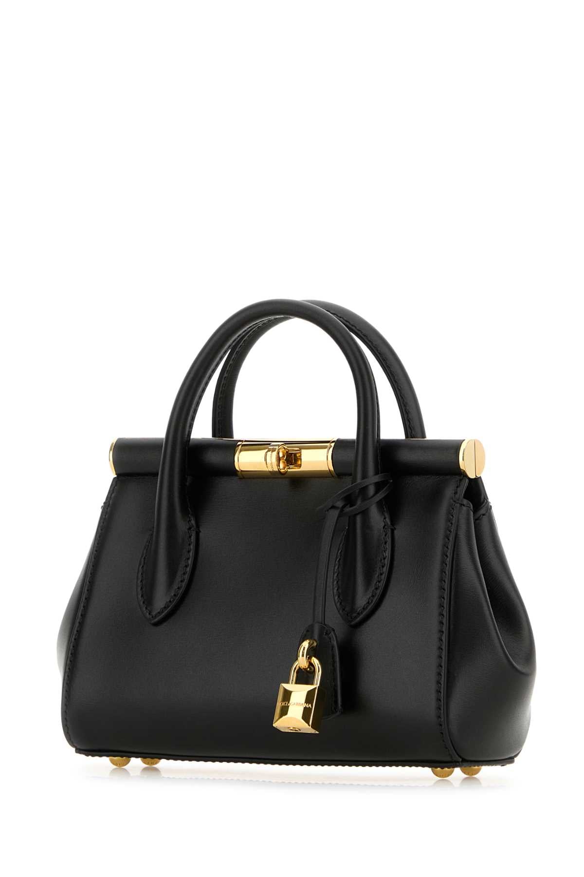 Black Leather Marlene Handbag Nero Borse A Mano