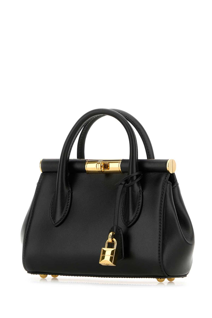 Black Leather Marlene Handbag Nero Borse A Mano