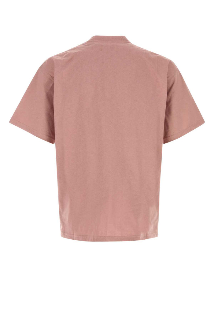 Dark Pink Cotton T-Shirt 16_rose Exterior