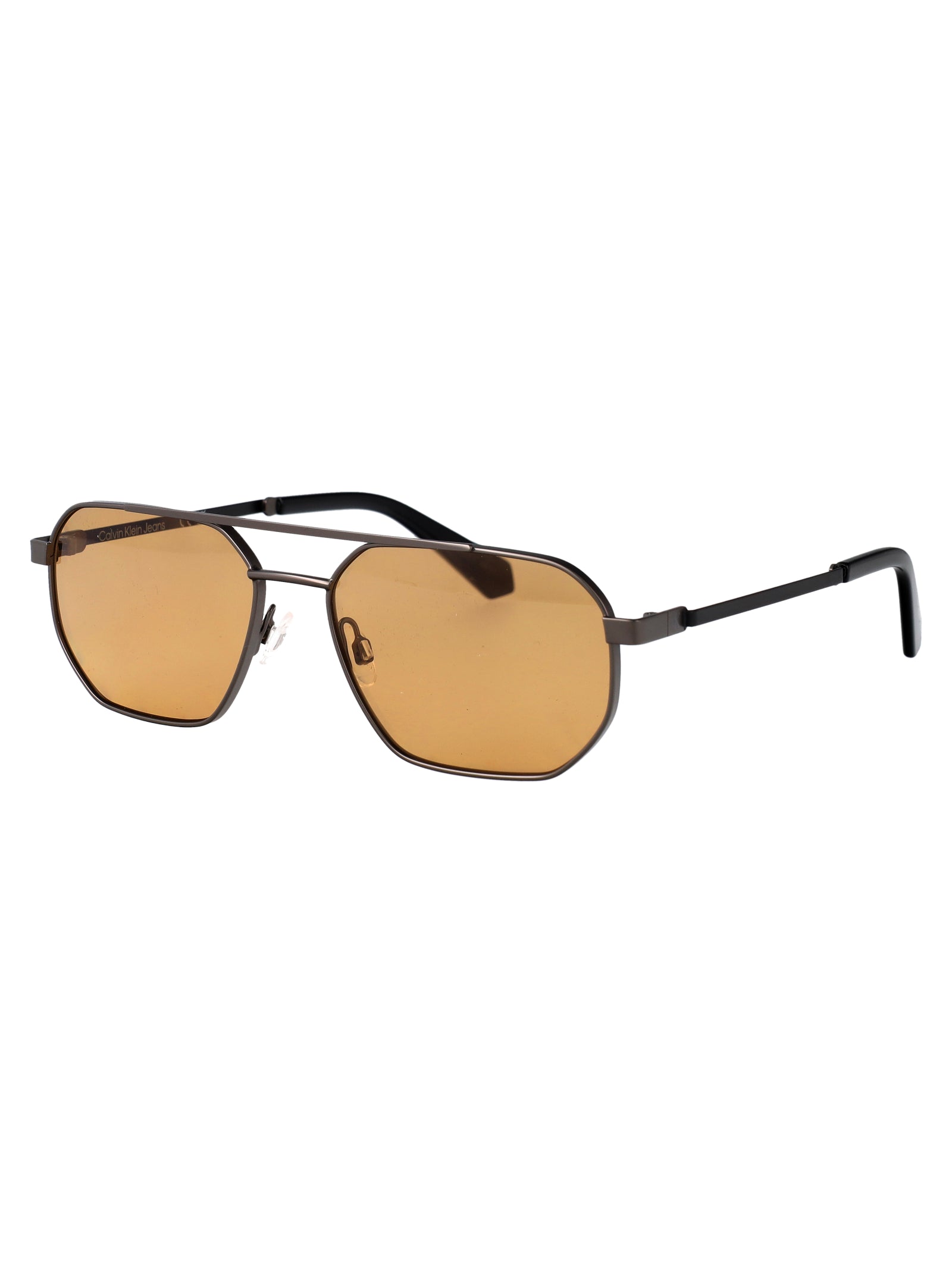 Ckj25202s 14 Matte Dark Gunmetal Metal Sunglasses