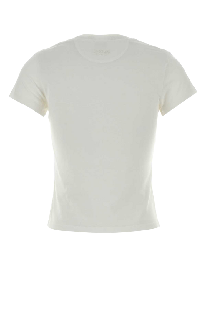 White Cotton T-Shirt Offwhite Exterior