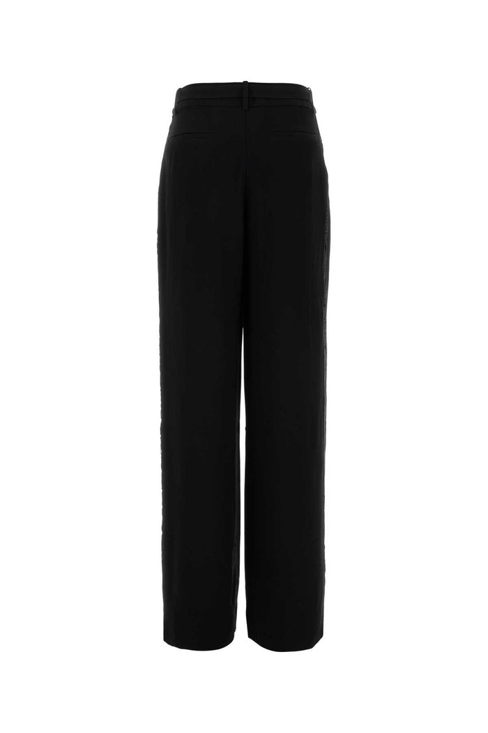 5667pf25r Blk Black Exterior: Viscose Pantaloni