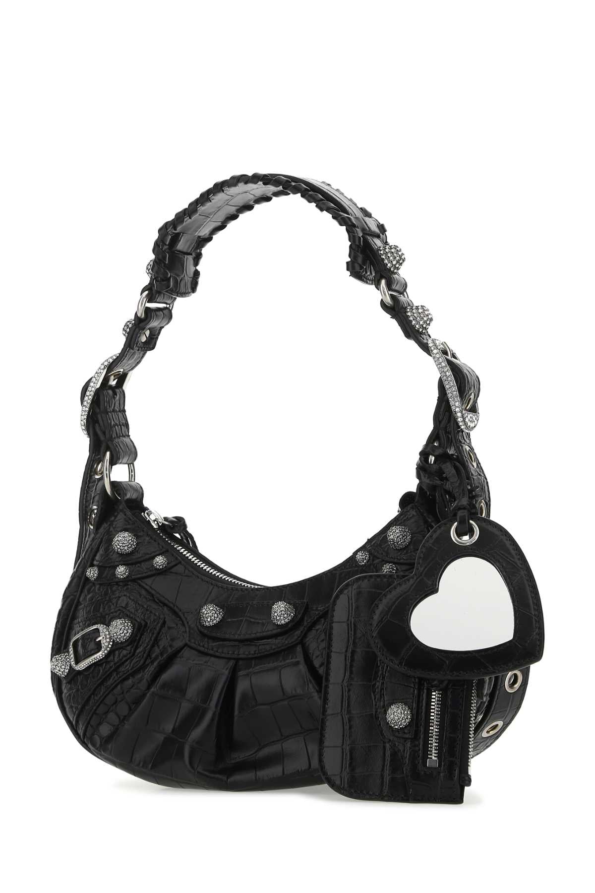Black Leather Le Cagole Xs Shoulder Bag 1000 T Domesticated Calf Borse A Mano