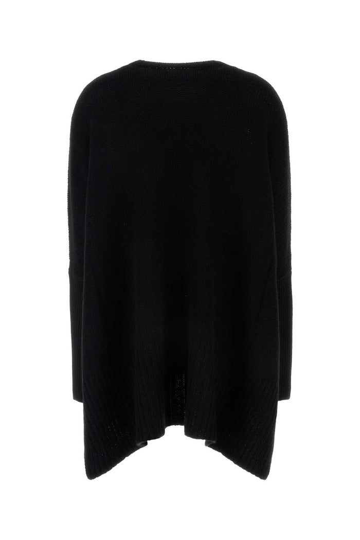 Black Cashmere Oversize Sweater Exterior: Maglieria