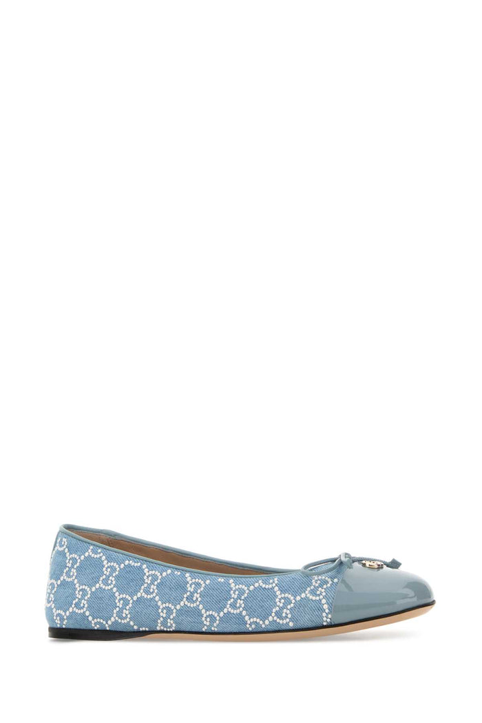 Embellished Denim Ballerinas Lsdecbbcbbm Ballerine