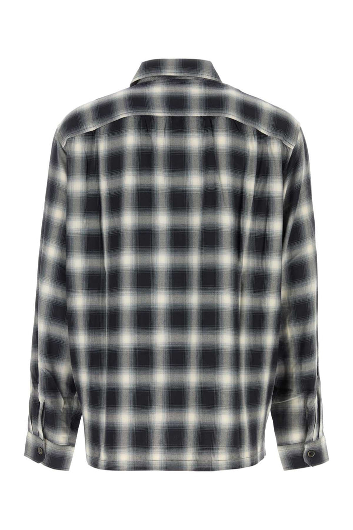 Embroidered Viscose Oversize Shirt Reno Cowboy Exterior: Camicie