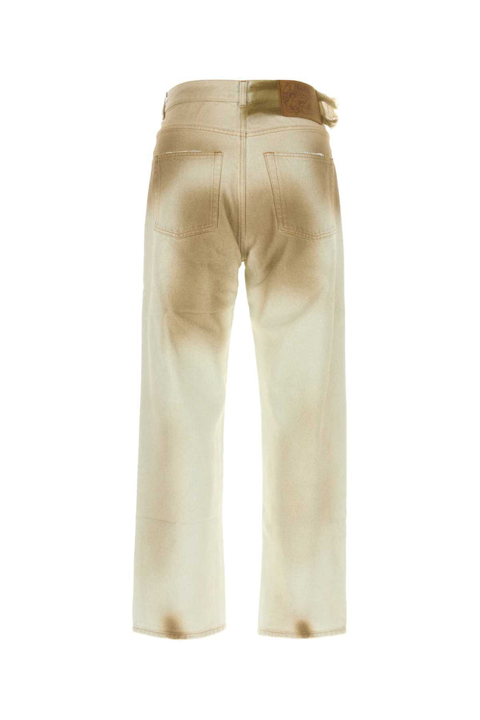 Two-Tone Denim Jeans 87_filthy White Exterior: Cotton