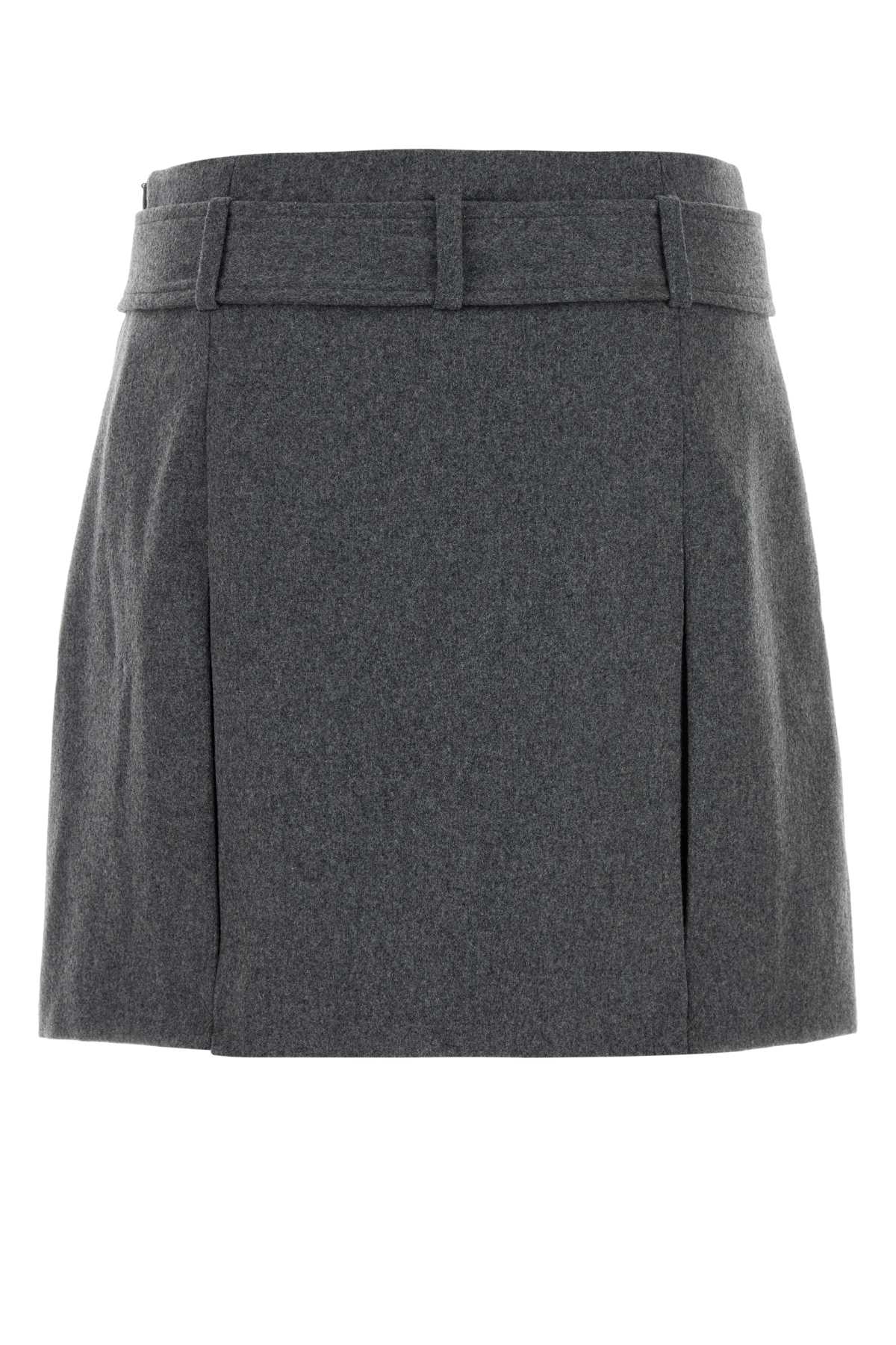 Grey Flannel Cecile Mini Skirt Heathergrey Gonne