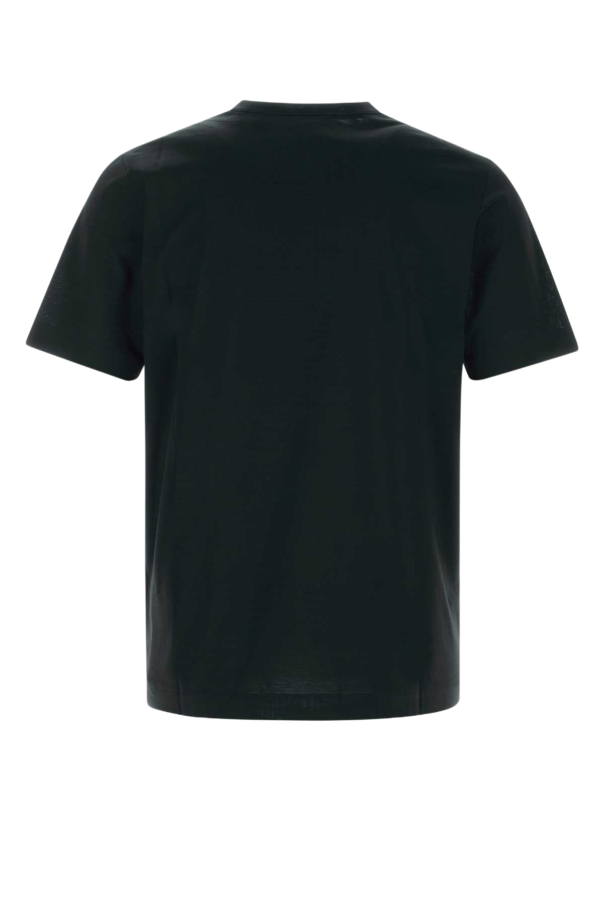 Black Cotton T-Shirt Nero Exterior