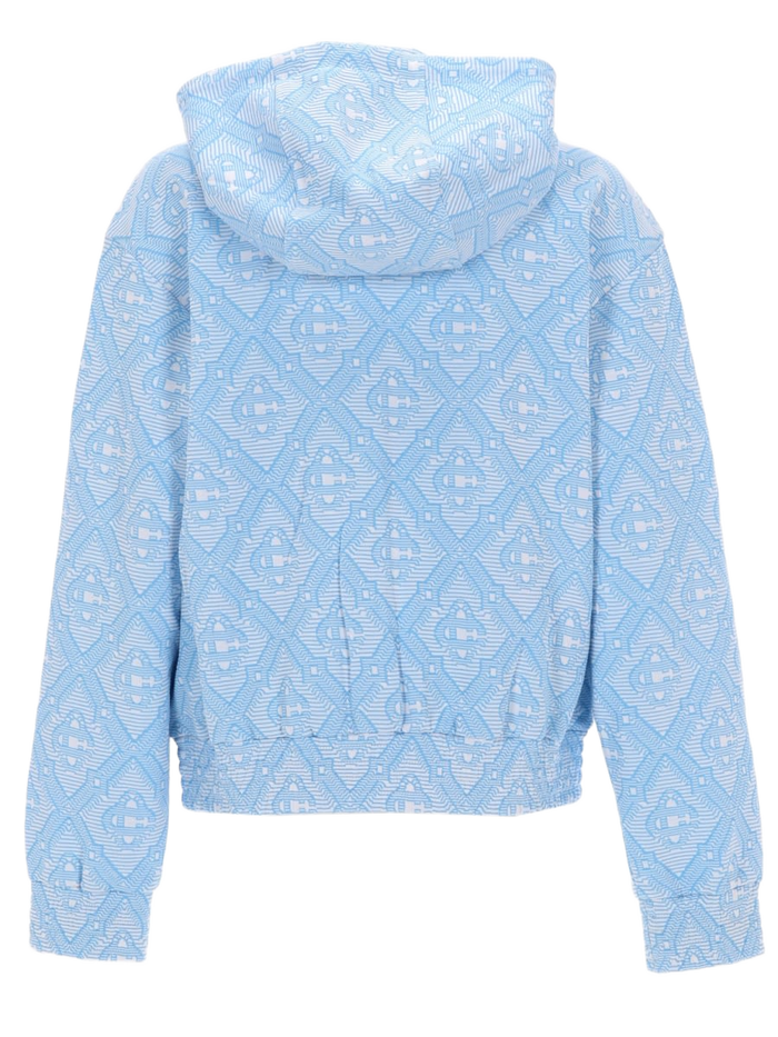 Jacquard Sweatshirt Azure Main: Cotton Sweatshirts