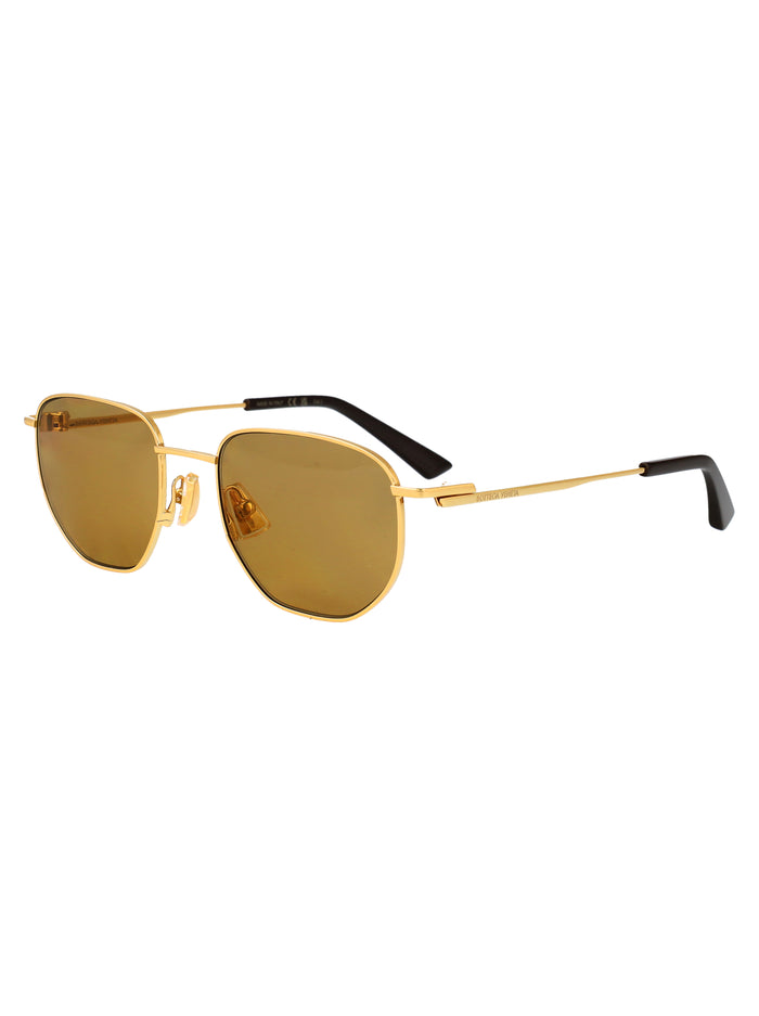 Bv1301s Gold-gold-brown Metal Sunglasses
